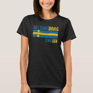 Helsingborg Zweden Vlag Zweeds Mannen Vrouwen Kind T-shirt