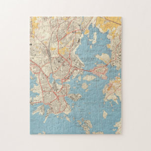 Helsinki 1961 palapeli   Kaart Legpuzzel