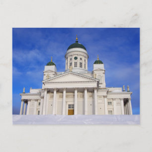 Helsinki Cathedral Tuomiokirkko in het Briefkaart 