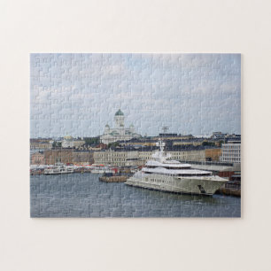 Helsinki-cityscape met Helsinki-kathedraal Legpuzzel