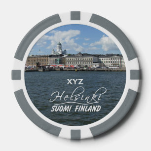 HELSINKI Finland aangepaste monogram poker chips