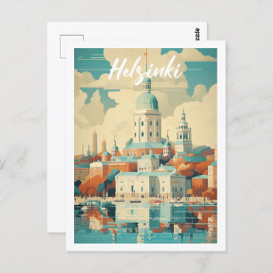 Helsinki Finland Beroemde Reisplaats Briefkaart