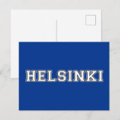 Helsinki Finland Briefkaart (Voorkant / Achterkant)