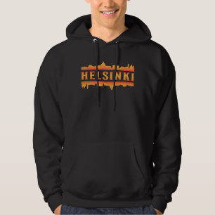 Helsinki Finland City Skyline Cityscape Gift Idea Hoodie