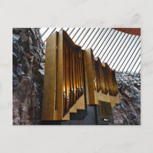 Helsinki, Finland, Rock Church Organ Briefkaart