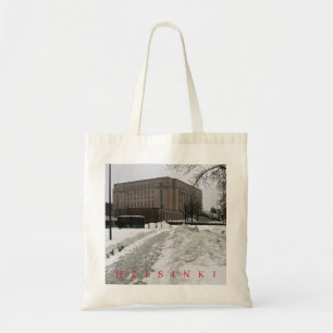 Helsinki Fins parlement Building uitzicht canvas t Tote Bag
