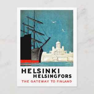 Helsinki, Helsingfors, toegangspoort tot Finland,  Briefkaart