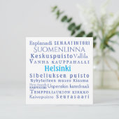 Helsinki Landmarks Flat Card (Staand voorkant)