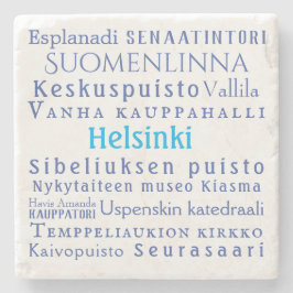 Helsinki Landmarks Stenen Onderzetter