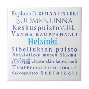 Helsinki Landmarks Tegeltje