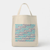 Helsinki Landmarks Tote Bag (Achterkant)