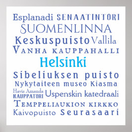 Helsinki Landmarks Value Poster Paper (Matte)