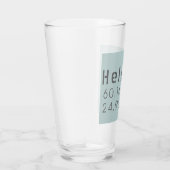 Helsinki Latitude Longitude Glas (Rechts)