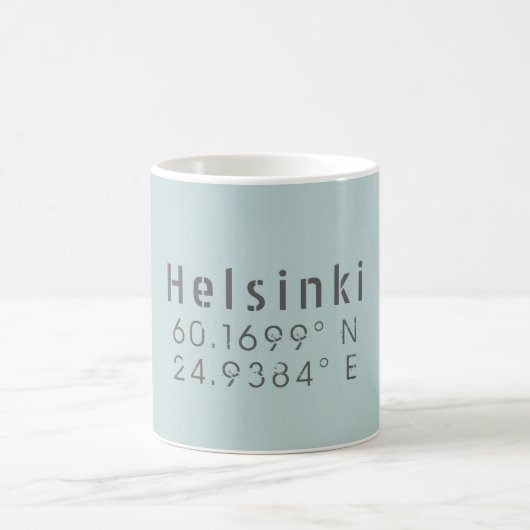 Helsinki Latitude Longitude Koffiemok (Center)