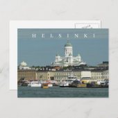 Helsinki panorama-uitzicht ansichtkaart briefkaart (Voorkant / Achterkant)