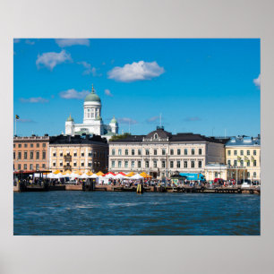 Helsinki Skyline Poster