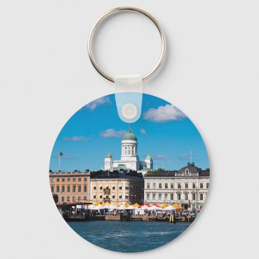 Helsinki Skyline Sleutelhanger (Voorkant)
