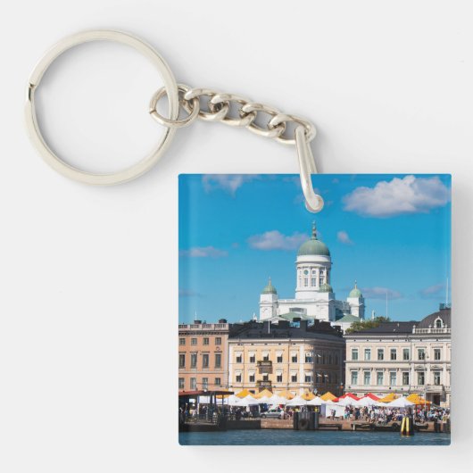 Helsinki Skyline Sleutelhanger (voorkant)