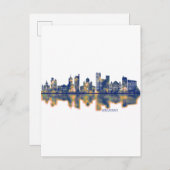 Helsinki Skyline Uitnodiging Briefkaart (Voorkant / Achterkant)
