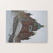 Helsinki Uspenski kathedraal in de winter puzzel Legpuzzel (Horizontaal)