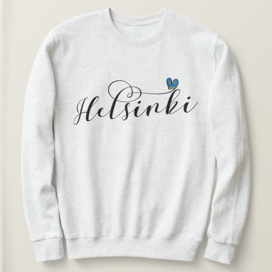 Helsinki - vlag in het hart , Finland Trui (Design voorkant)