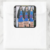 HELTER SKELTER SATIVA VIERKANTE STICKER (Tas)