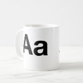 Helvetica Aa Koffiemok (Voorkant links)