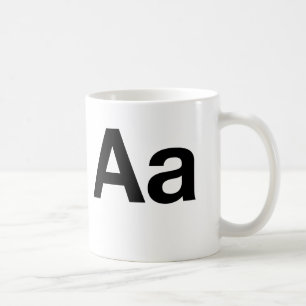 Helvetica Aa Koffiemok