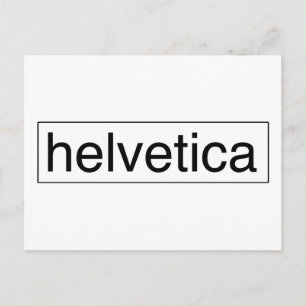 helvetica briefkaart