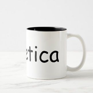 Helvetica Comic Sans Tweekleurige Koffiemok