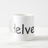 Helvetica dans comique sans la tasse ! (Devant gauche)