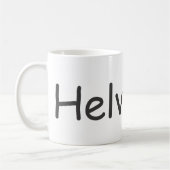 Helvetica dans comique sans la tasse ! (Gauche)
