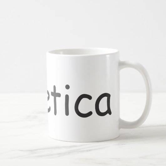 Helvetica dans comique sans la tasse ! (Droite)