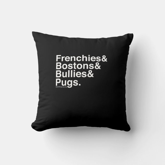 Helvetica Dogs Pillow Kussen (Voorkant)