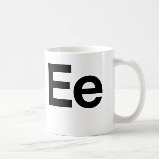 Helvetica Ee Koffiemok (Rechts)
