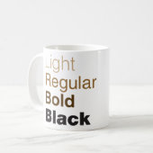 Helvetica Famille Café Mug (Devant gauche)