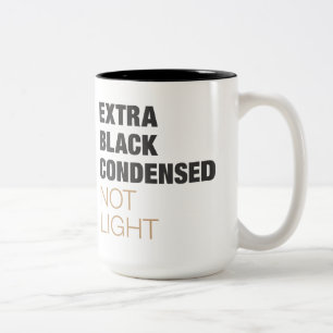 Helvetica Font Coffee mok