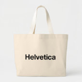 Helvetica Grote Tote Bag (Voorkant)