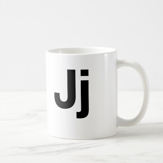 Helvetica Jj Koffiemok (Rechts)