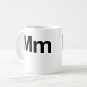 Helvetica mm koffiemok (Voorkant links)