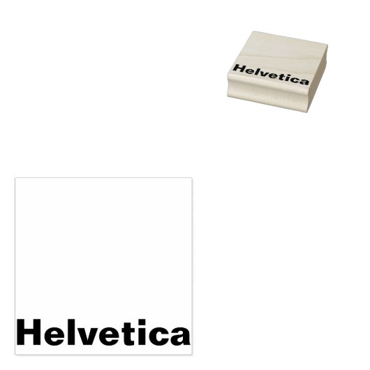 HELVETICA RUBBERSTEMPEL (Gestempeld)