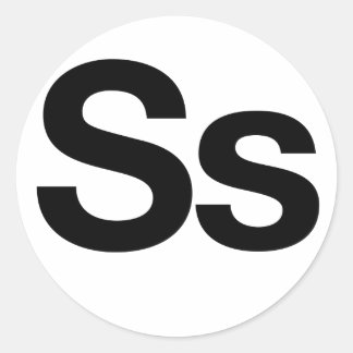 Helvetica SS Ronde Sticker