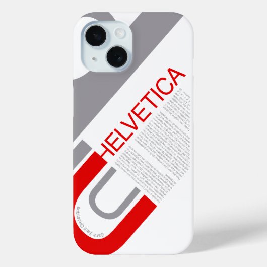 Helvetica Typography | Design Case-Mate iPhone Case (Achterkant)