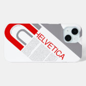 Helvetica Typography | Design Case-Mate iPhone Case (Achterkant (horizontaal))