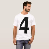 Helvetica Vier T-shirt (Voorkant volledig)