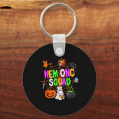 Hem Onc Squad Nurse Halloween Ghost Peds Hematolog Sleutelhanger (Voorkant)