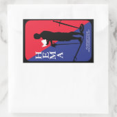 HEMAist-sticker Rechthoekige Sticker (Tas)