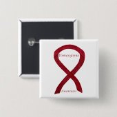 Hemangioma Bewustheid Ribbon Aangepaste Pijn Vierkante Button 5,1 Cm (Voorkant /achterkant)