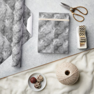 Hematite grijze gekramde textuur cadeaupapier