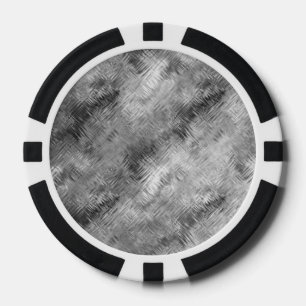 Hematite grijze gekramde textuur pokerchips